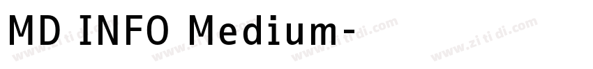 MD INFO Medium字体转换